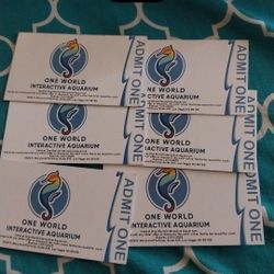  $5.00 Interactive Aquarium Tickets 