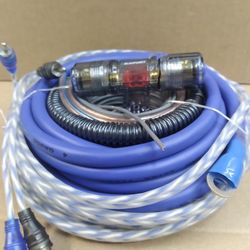 Car amplifier installation kit : BLAUPUNKT 4  Gauge CCA  wire kit 2200w ( PRICE IS LOWEST INSTALL NOT AVAILABLE )  