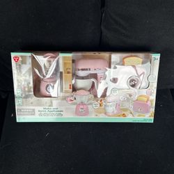 Playgo Toys Enterprises Ltd PlayGo My First Kitchen Appliances Playset; Coffee Maker, Mix Master and Toaster Pretend Coffee Machine (Pink Trio) Design