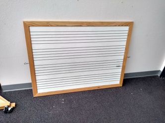 Music staff dry white board