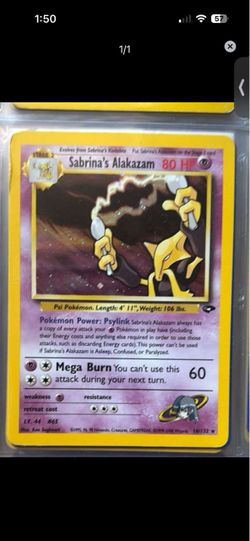 Sabrina's Alakazam Pokémon Card 16/132