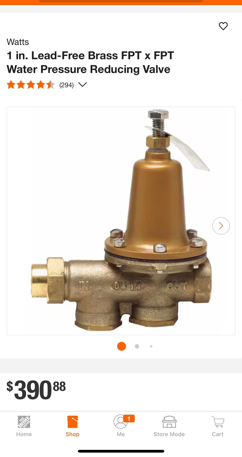 1” Pressure Regulator