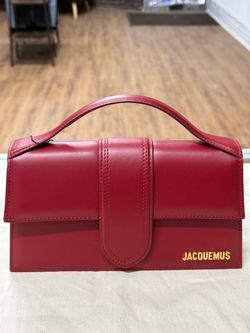 Jacquemus Red Leather Top Handle Bag