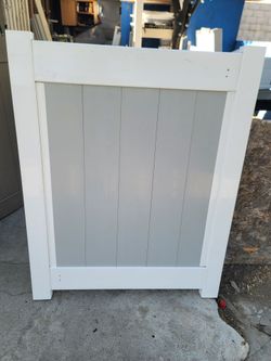 white and gray gate