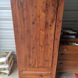 Antique Cedar Armoire From The 50’s