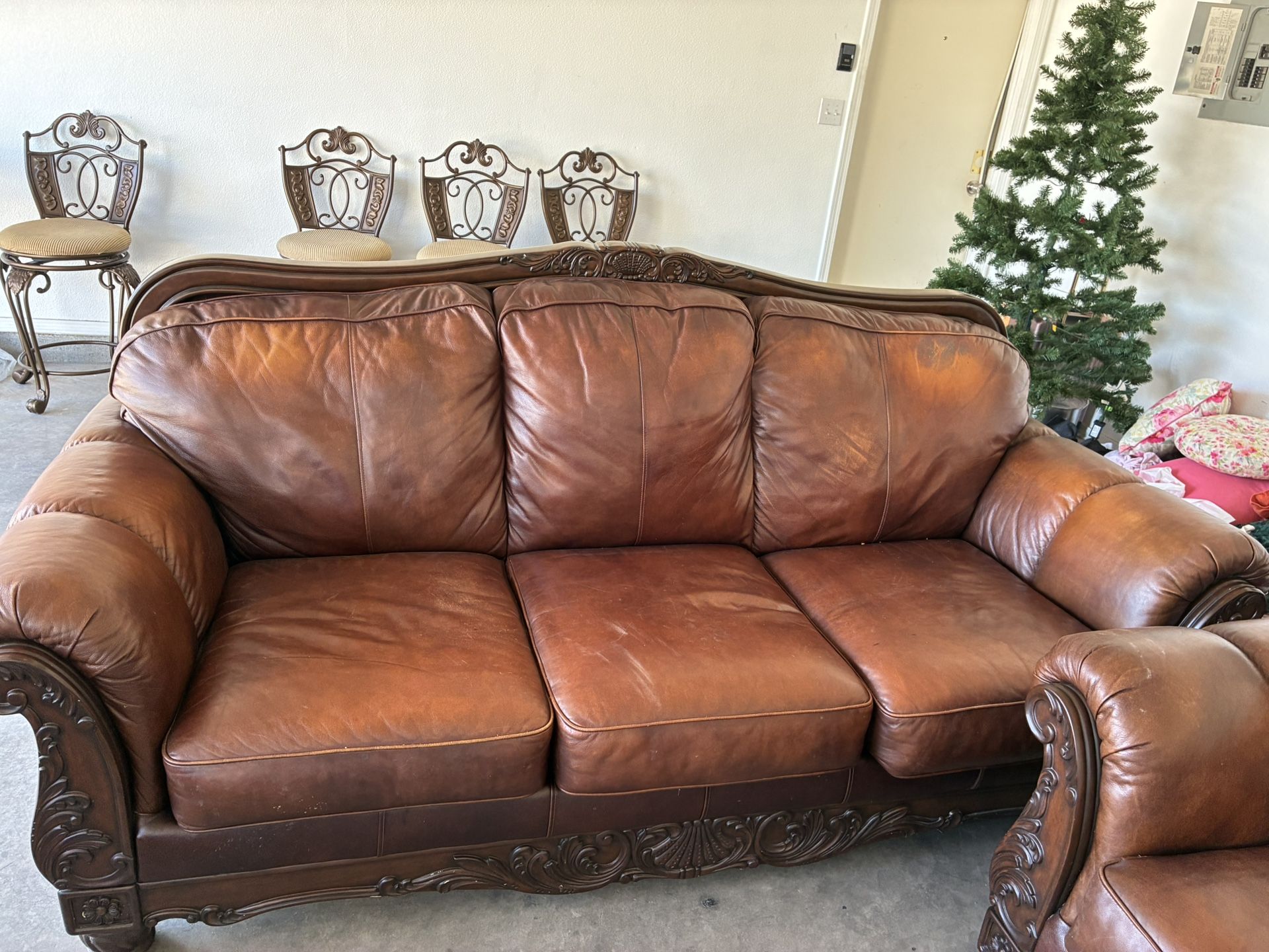 Three Piece Leather Couch