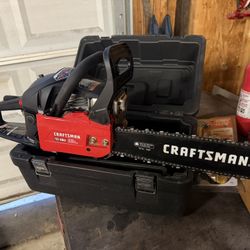 Like New 46cc Craftsmen Chainsaw 20in