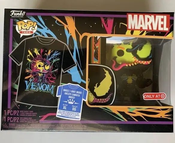 Target Exclusive Venom Funko Pop with Shirt