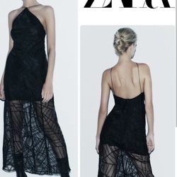 Zara New Black Dress 