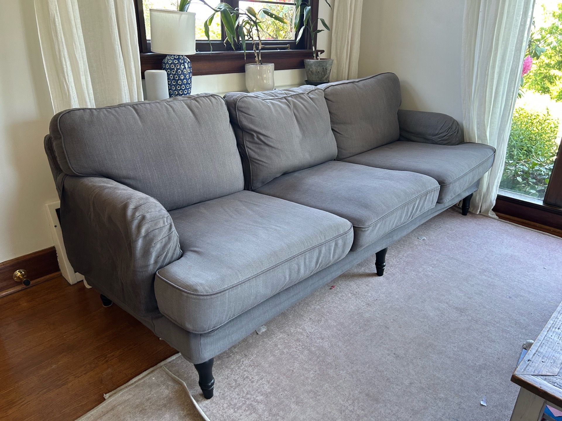 FREE 3 Cushion Grey Living Room Couch