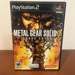 Metal Gear Solid 3 Snake Eater For PS2