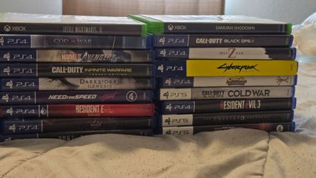 Ps5 ps5 and Xbox series x games