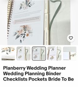 NEW NEVER OPENED Planberry Wedding Planner Binder
