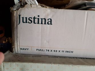 Navy Color Bed Frame For Full Size