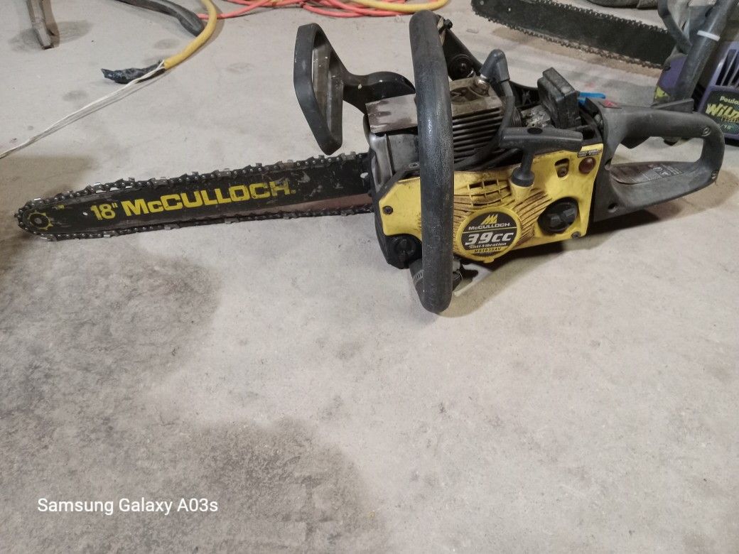 McCULLOCH 18" CHAINSAW-GOOD CONDITION-JUST $150 OBO