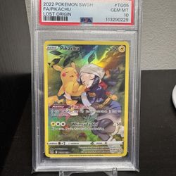 Pokemon PSA 10 Pikachu Lost Orgin Card 
