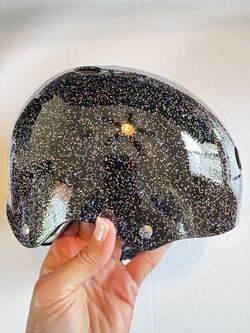 NEW Triple Eight Deep Cover Helmet w/ Visor - Black Glitter S/M