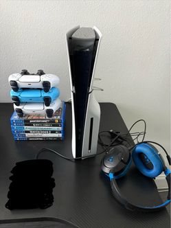 PS5 Slim Disc Edition Bundle – 1TB, 3 Controllers, & More!