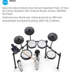 Alesis Nitro Max Kit Brand New No Box. +BONUS!