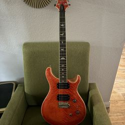 PRS SE Custom 24-08 Quilt Top Blood Orange Electric Guitar 