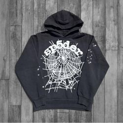 Sp5der Black And White Hoodie