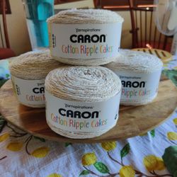 Yarnsprations Caron Cotton Ripple Cakes New