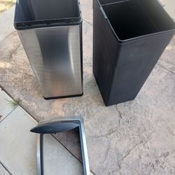 16 GL TRASHCAN STAINLESS STEEL IN EXCELLENT CONDITION 