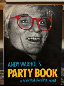 [PERFECT FOR HOLIDAY GIFT] Andy Warhol's Party Book Andy Warhol & Pat Hackett FIRST EDITION!!!!