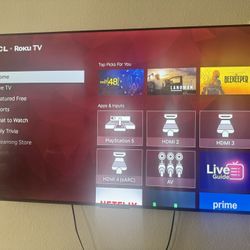 65 Inch TCL roku TV