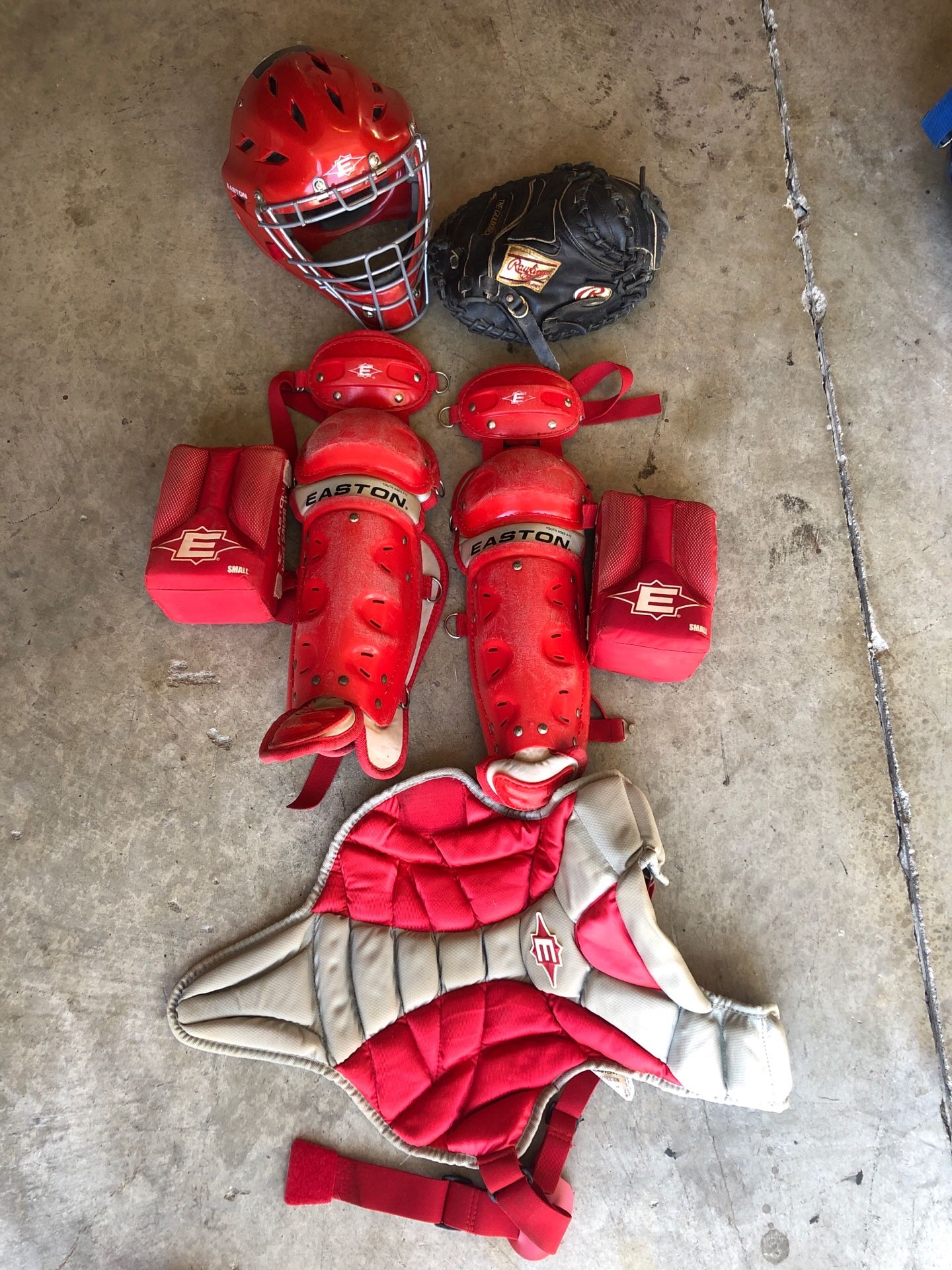 Easton Rawlings baseball catchers gear