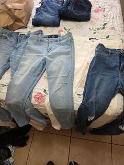 Hollister high rise skinny jeans 10 each