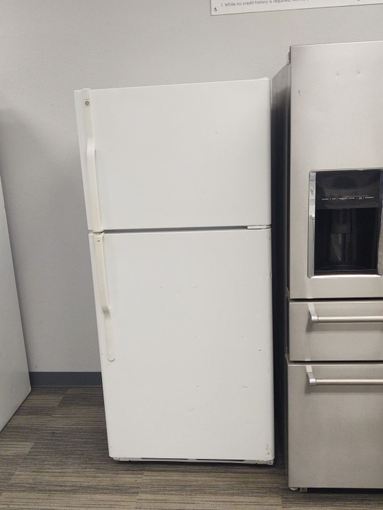 White GE Refrigerator-Warranty Included
