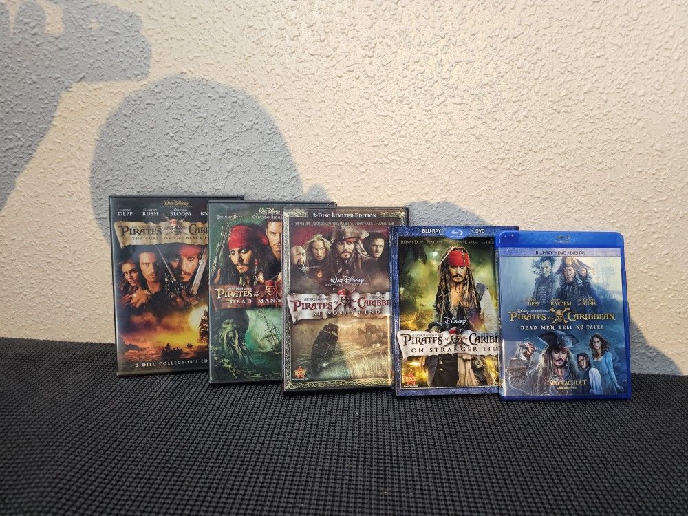 Pirates of the caribbean movie collection.