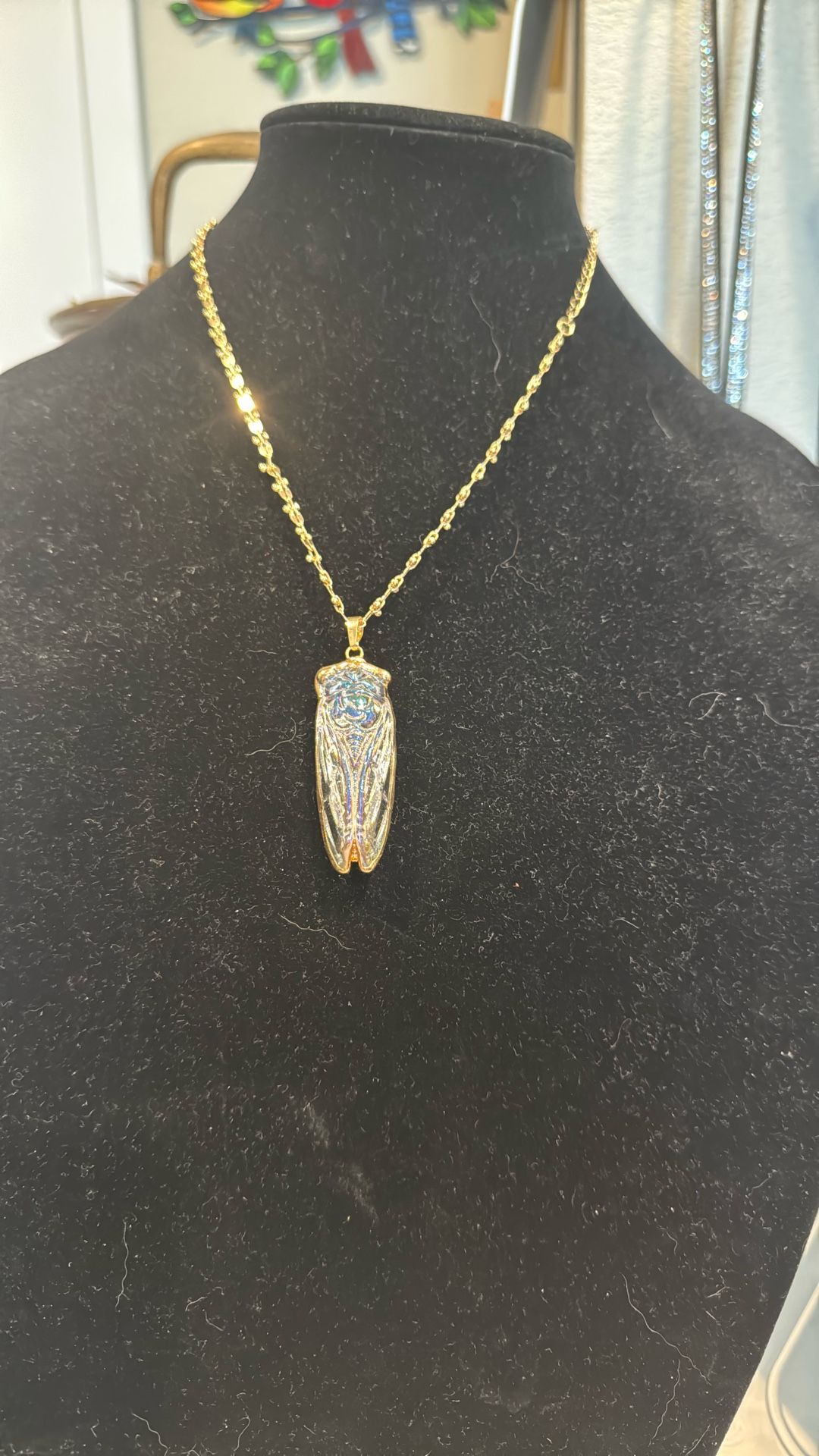 SCARAB NECKLACE & CHAIN