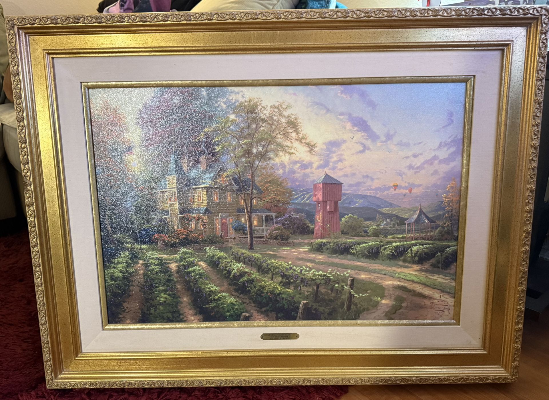 Thomas Kinkade Abundant Harvest 18x27 Signed Canvas Painting
