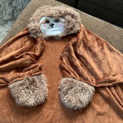 Sloth Hooded Wrap Around Blanket