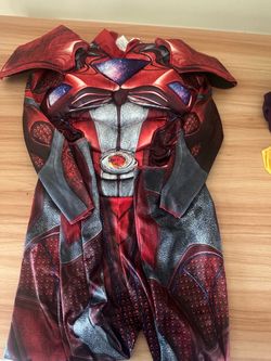Red Superhero Muscle Costume Jumpsuit 6-8