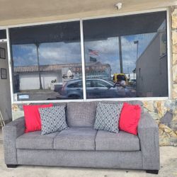 Comfortable Sofa Contemporary Couch Stylish Sofa Soft Cushions Couch with throw top pillows 