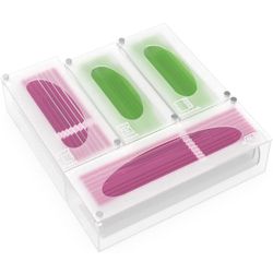 SRALEST Ziplock Bag Storage Organizer, Acrylic Kitchen Drawer Baggie Box,Food Storage Bag Holders Compatible with Ziploc, Solimo, Glad, Hefty for Gall