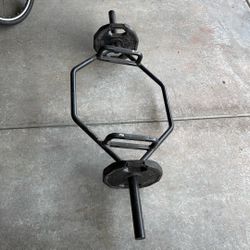 Hex Bar Trap Bar With 25lb Plates