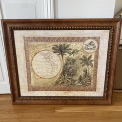 Frame Tropical Victorian Print