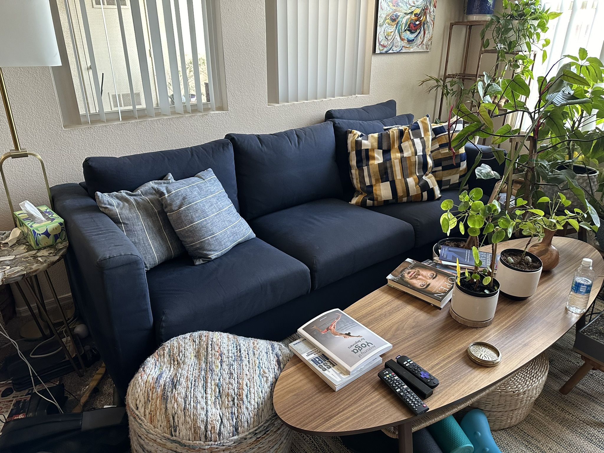 IKEA FINNALA Sofa, Orrsta black-blue