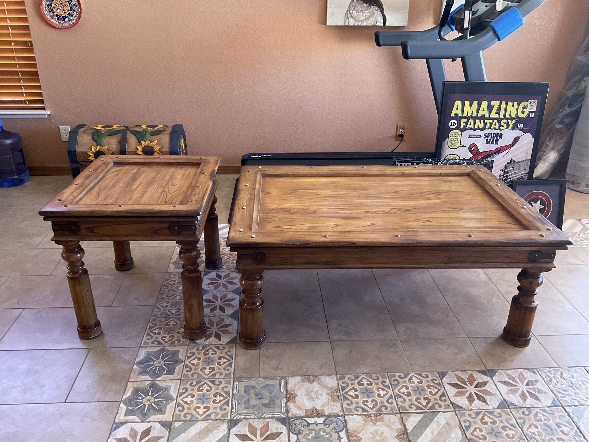 SOLD - Rustic Coffee & End Table