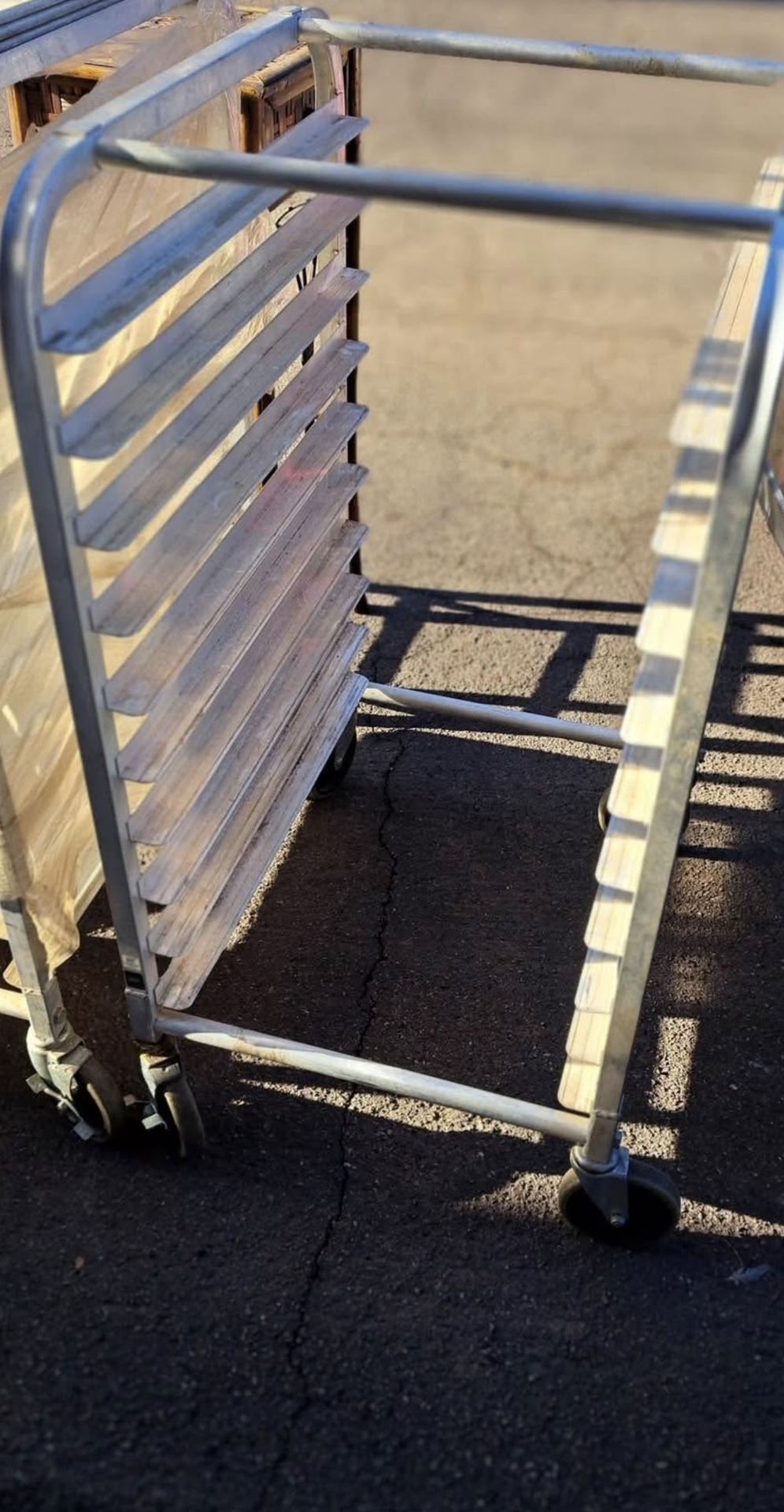 Half height pan rack