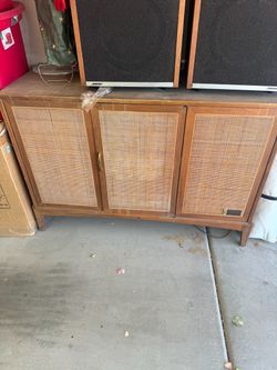 Record console mid century mcm