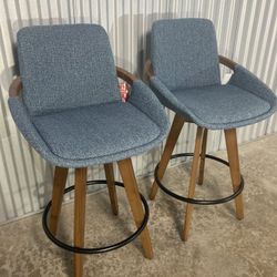 Cosmo 26” Counter Stools – Set of 2 ✨