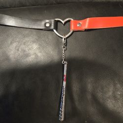 Harley Quinn Choker w/heart And Bat