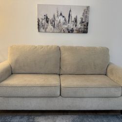 86" Beige Couch