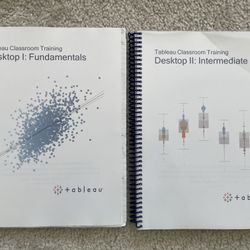 Like New!  Tableau Classroom Training Material - Desktop I And II Fundamentals Intermediate 