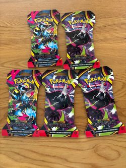 Pokémon Mega Evolution Pitch Black Booster Packs x5